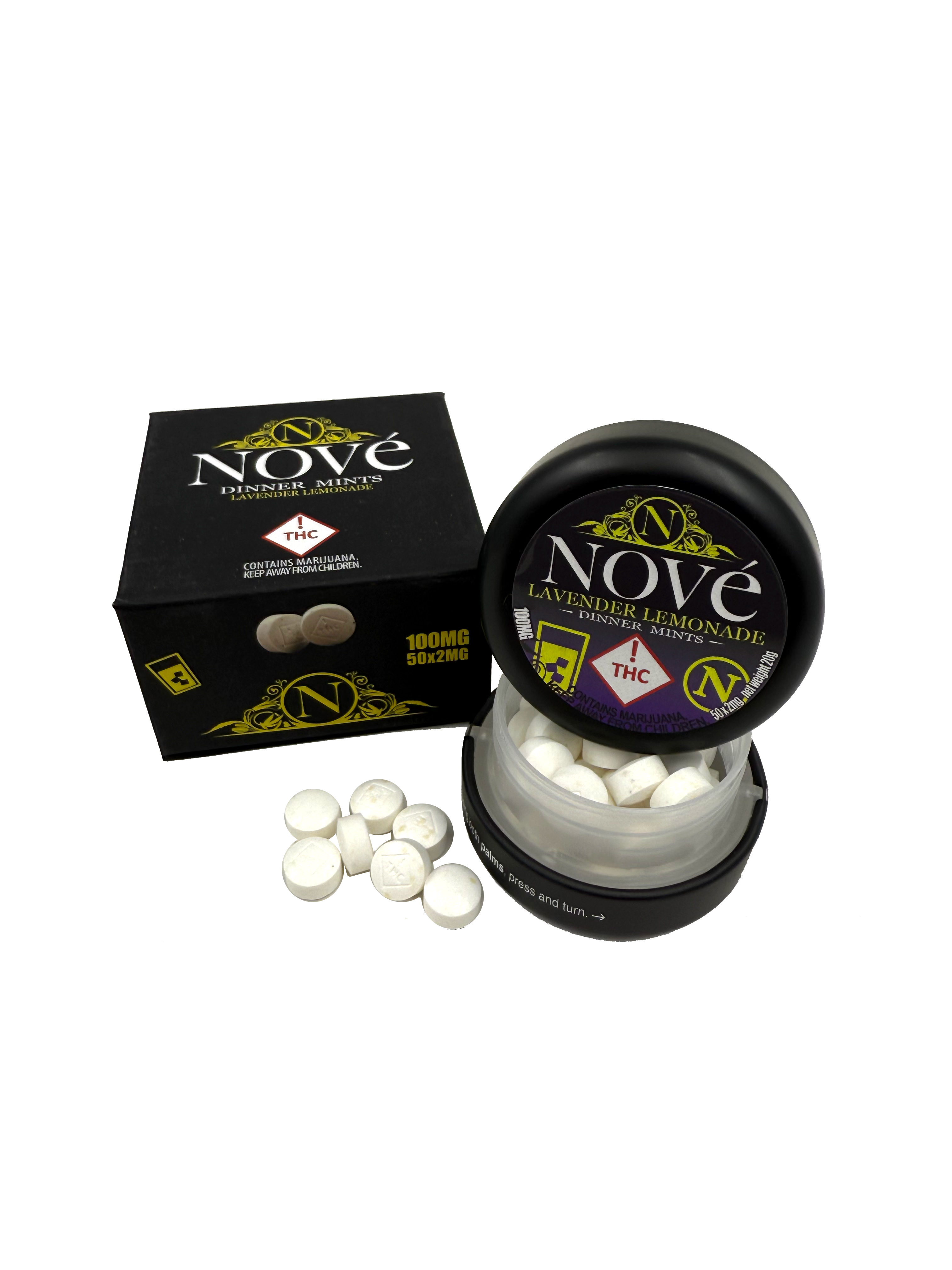 Nove Lavender Lemonade Dinner Mints 100mg