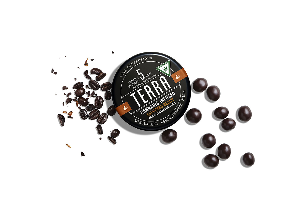 Kiva Terra Bites Espresso Beans 100mg