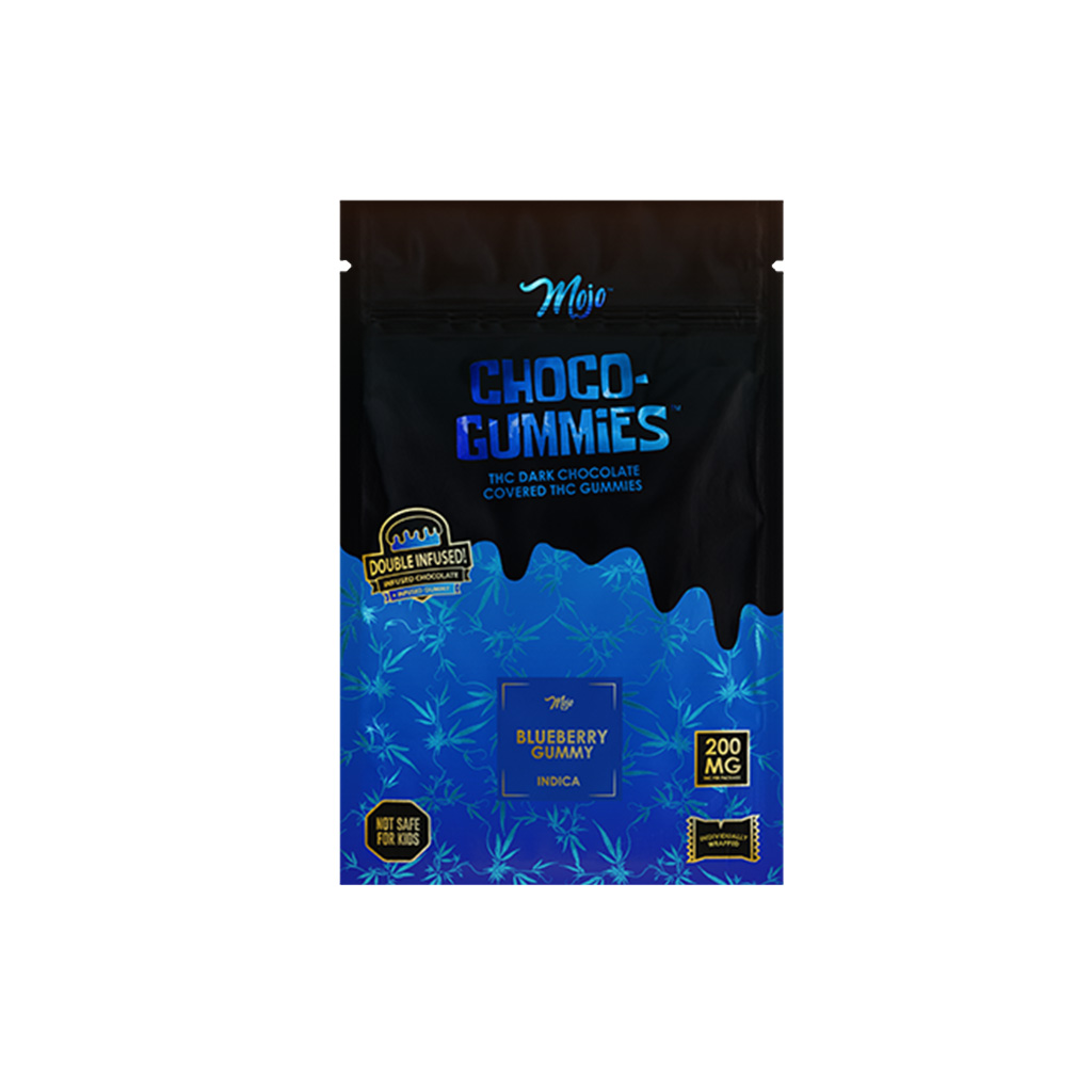 Mojo Choco Gummies Blueberry Dark Chocolate 200mg
