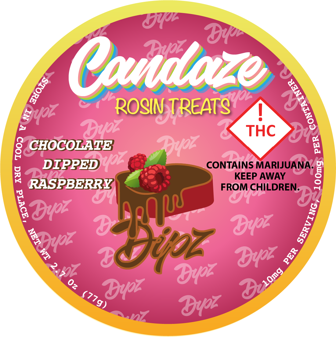Candaze Chocolate Dipped Raspberry 100mg