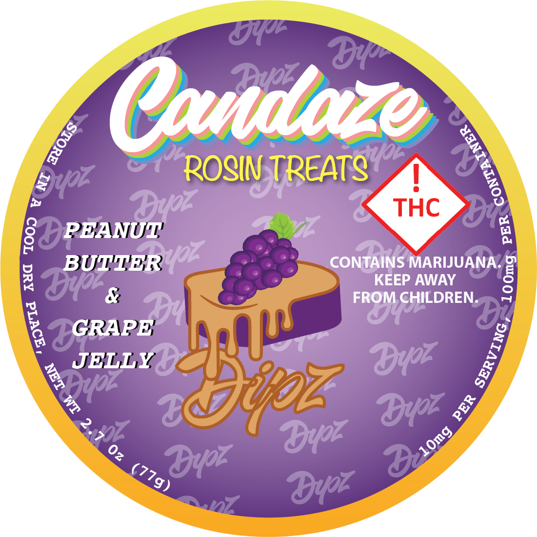 Candaze Peanut Butter & Grape Jelly 100mg