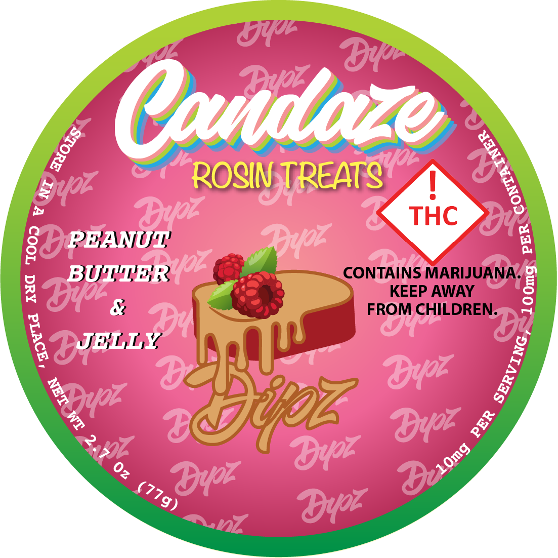 Candaze Peanut Butter & Strawberry Jelly 100mg
