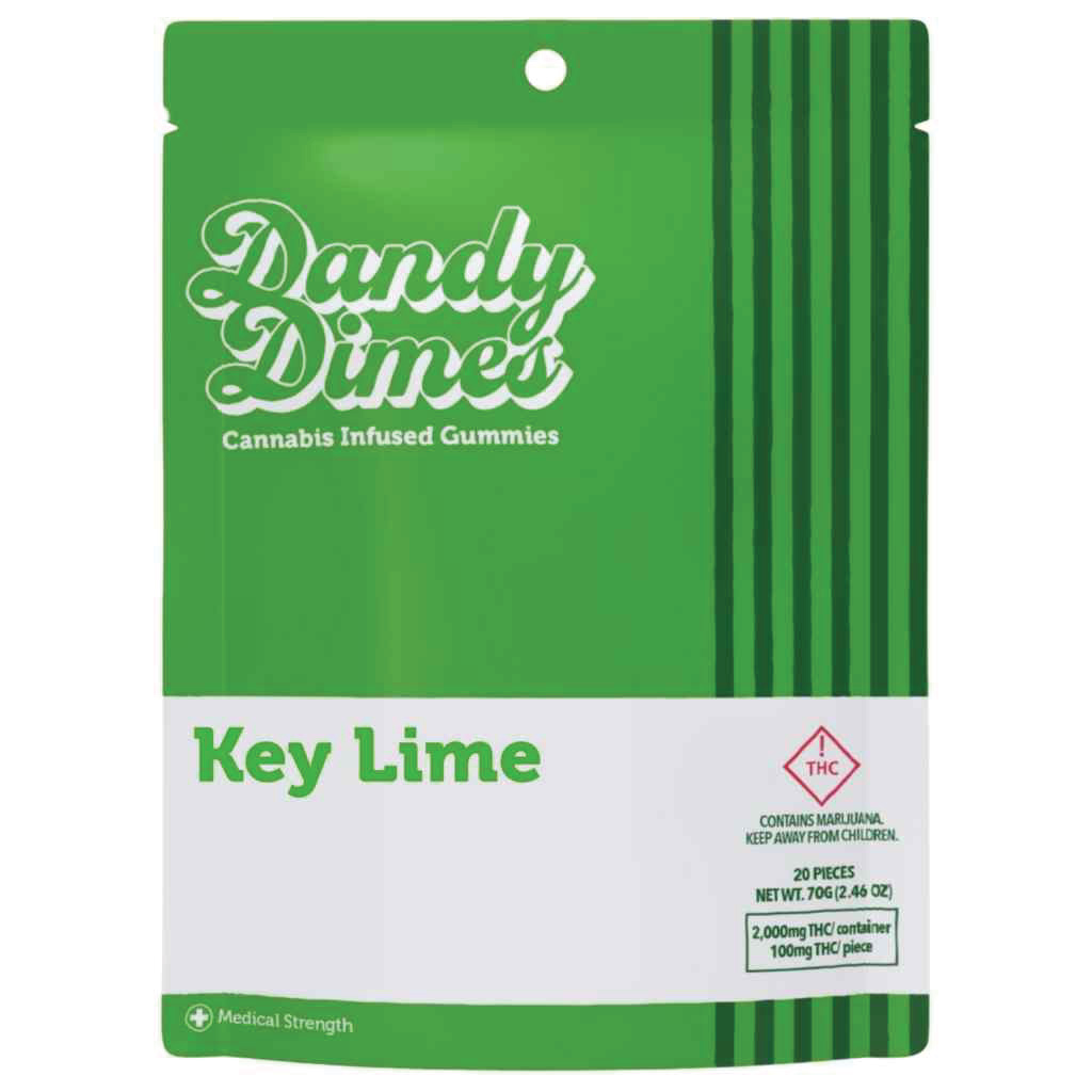 Dandy Dimes Gummies Key Lime 2000mg
