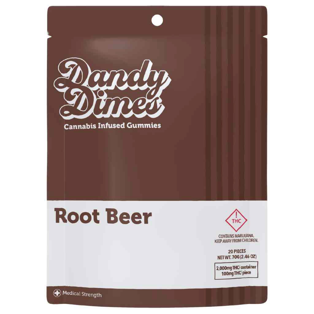 Dandy Dimes Gummies Root Beer 2000mg