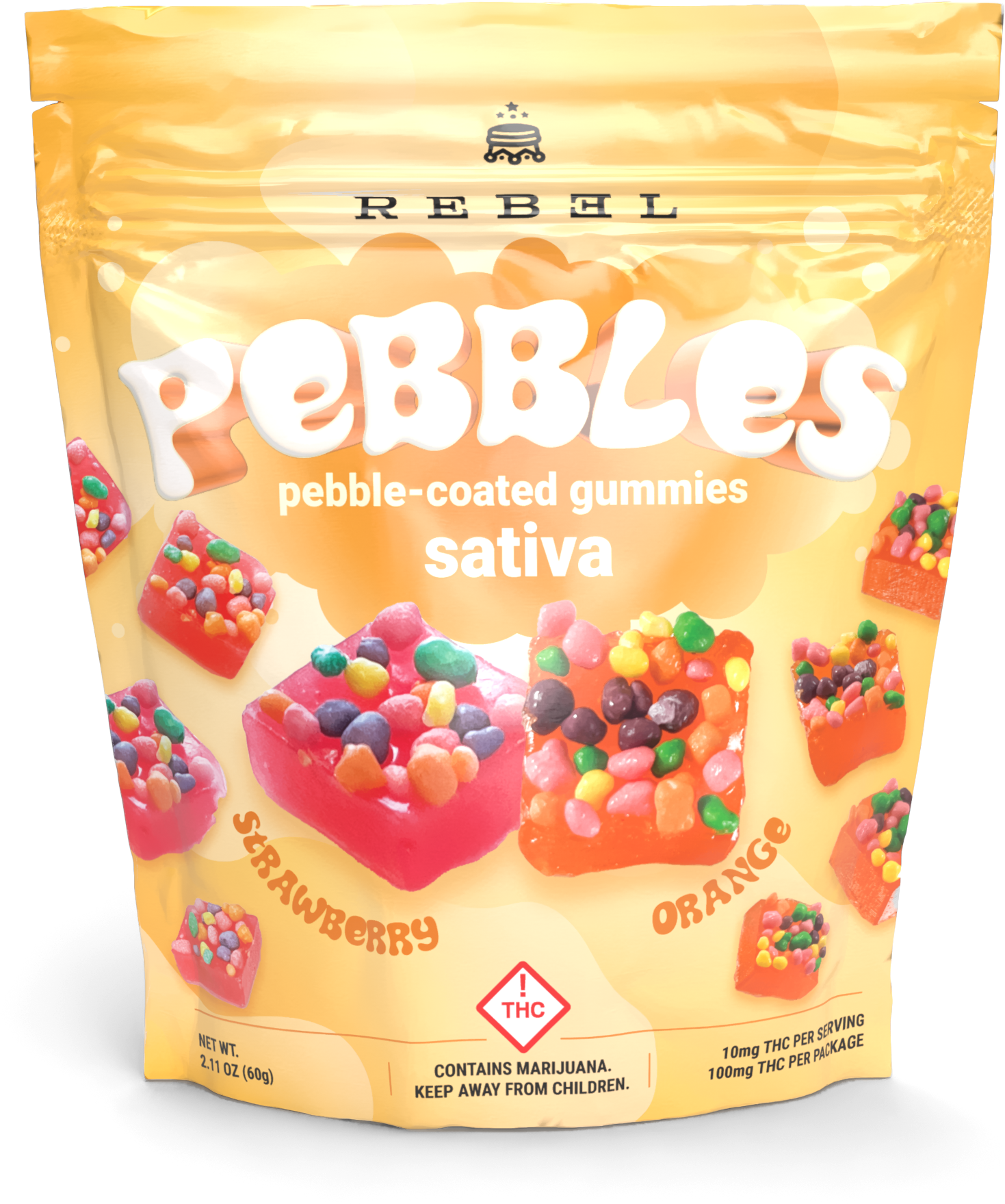 Rebel Pebbles Sativa 100mg