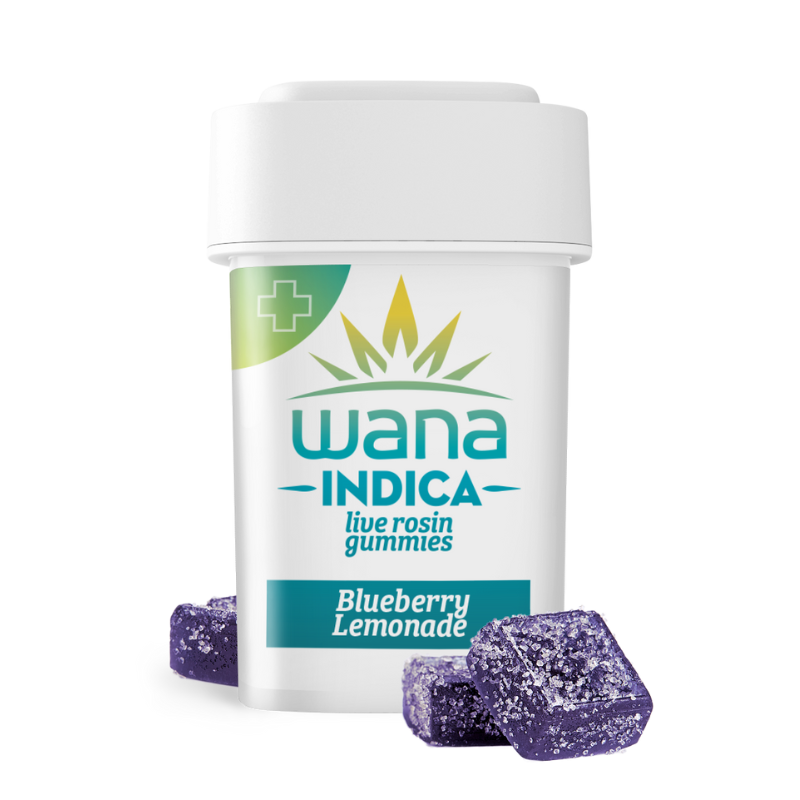 Wana Bluebery Lemonade Indica Rosin Gummies 1000mg