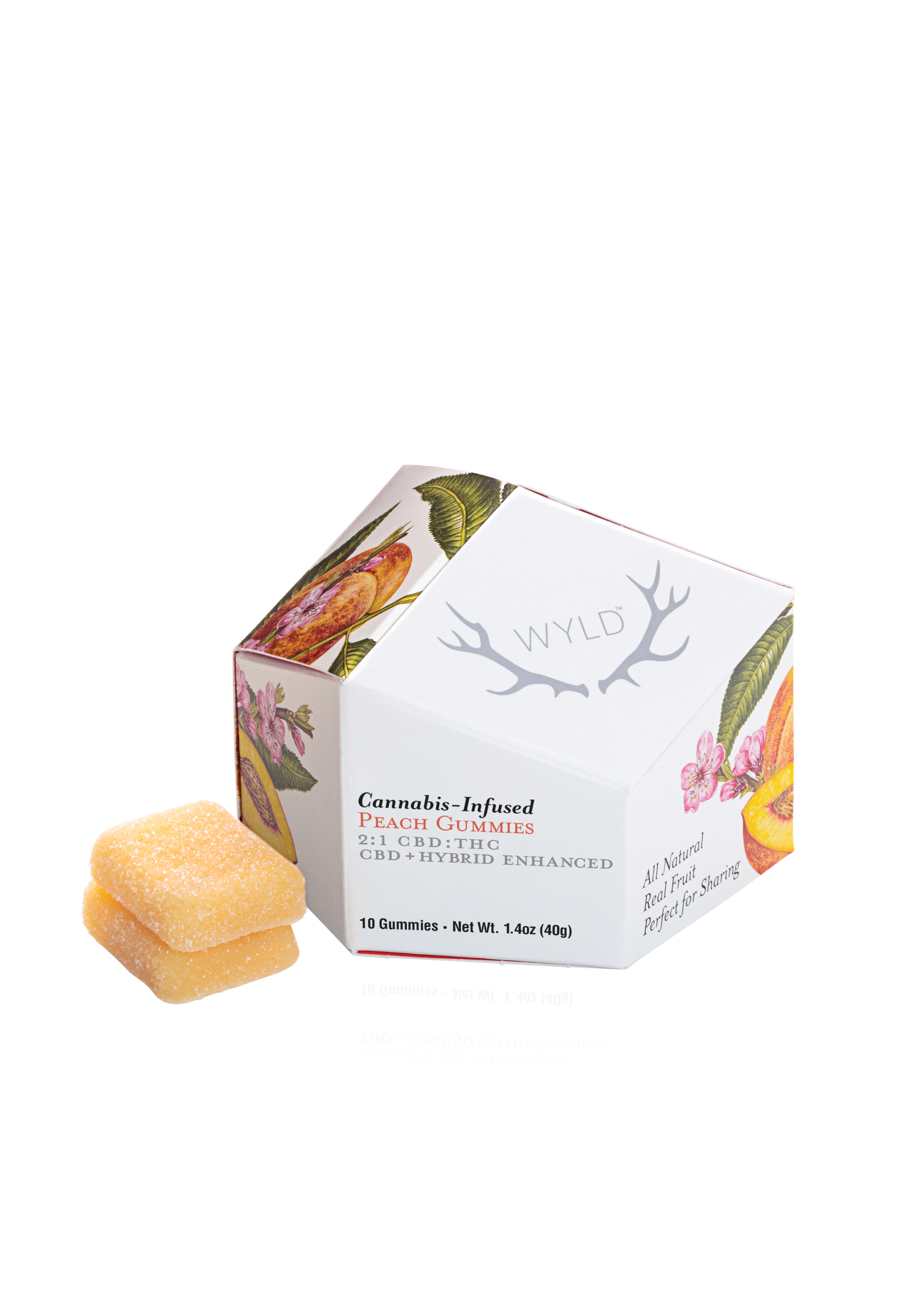 Wyld Peach 2:1 Gummies 50mg