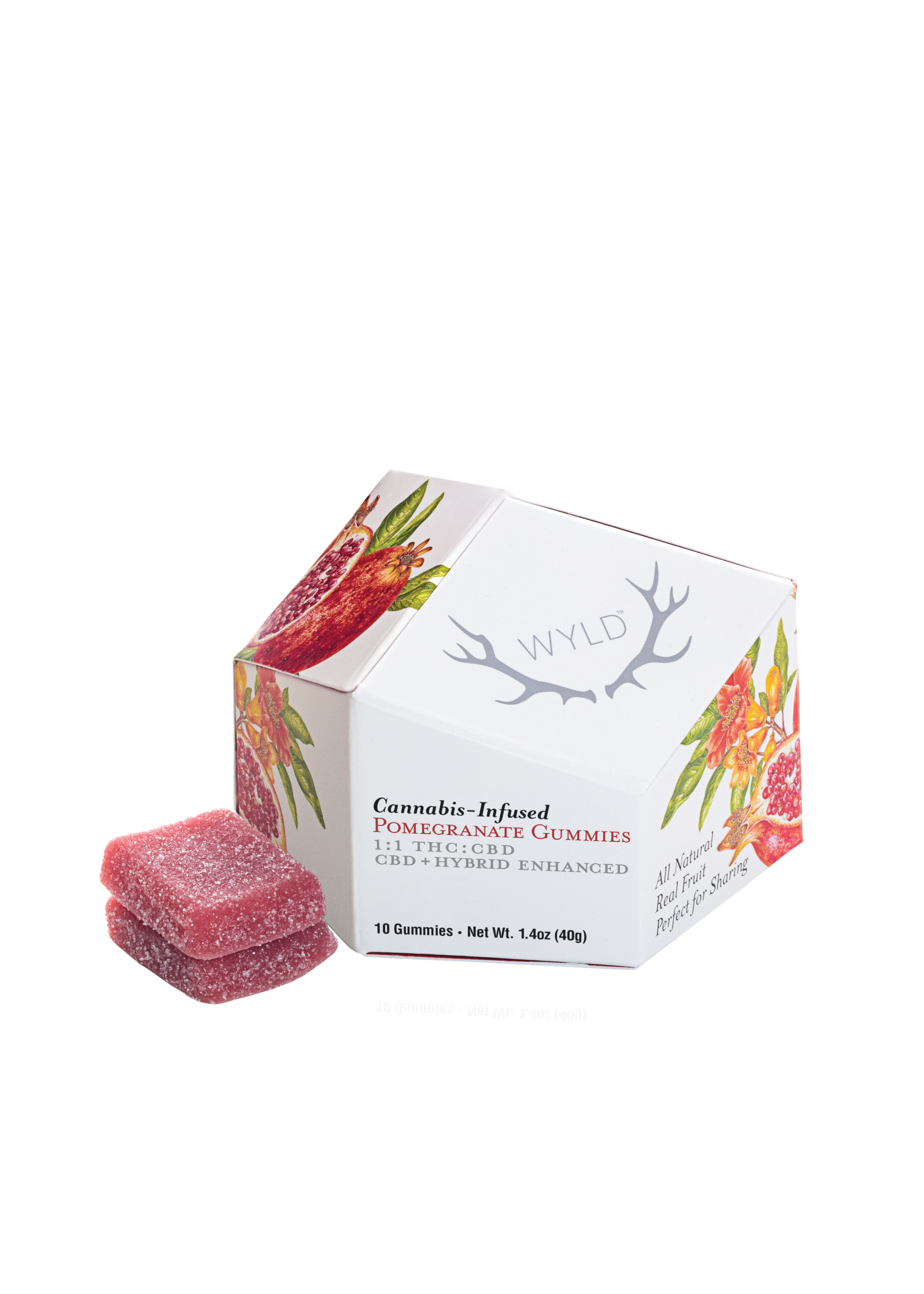 Wyld Pomegranate Gummies 1:1 100mg