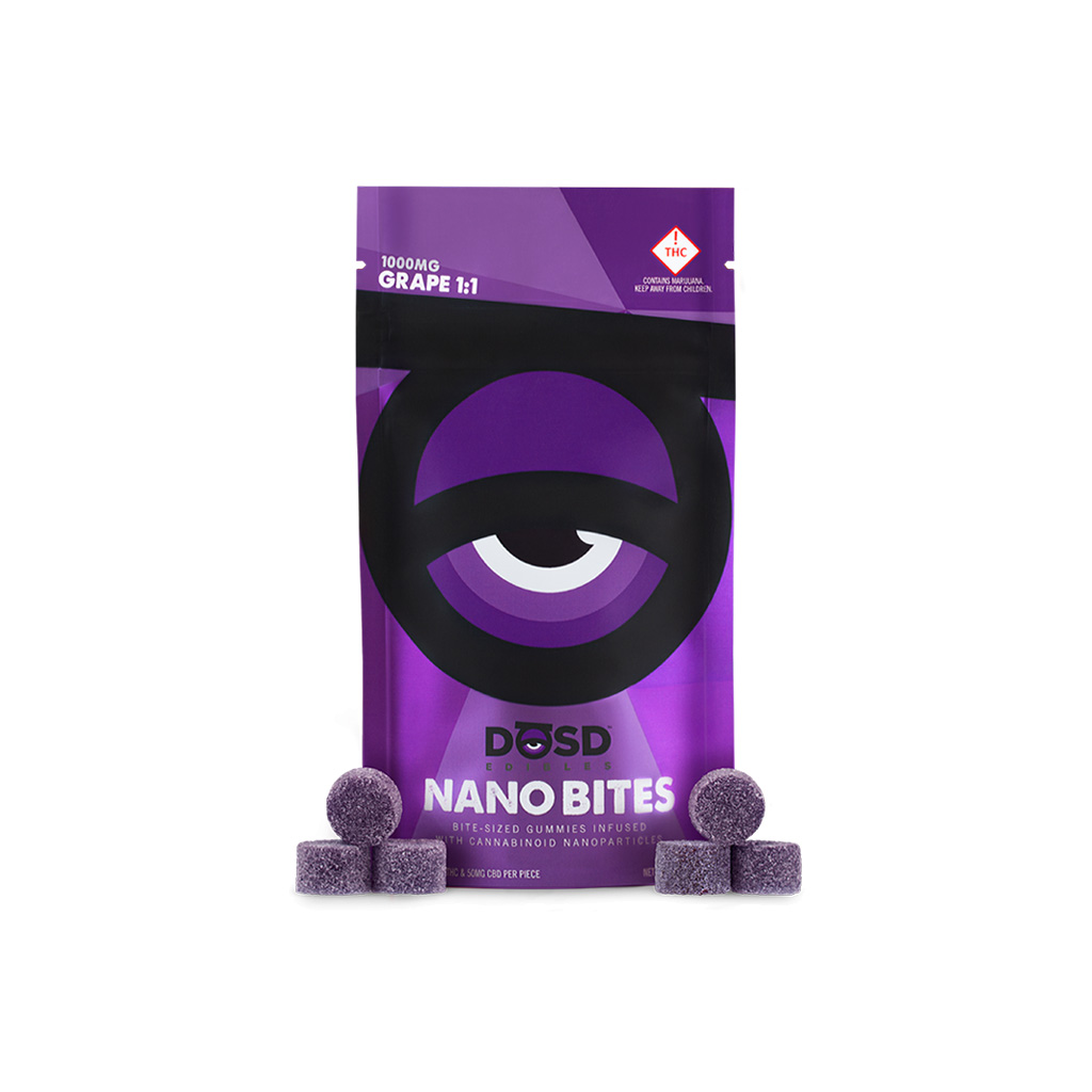 Dosd Grape 1:1 Gummies 1000mg