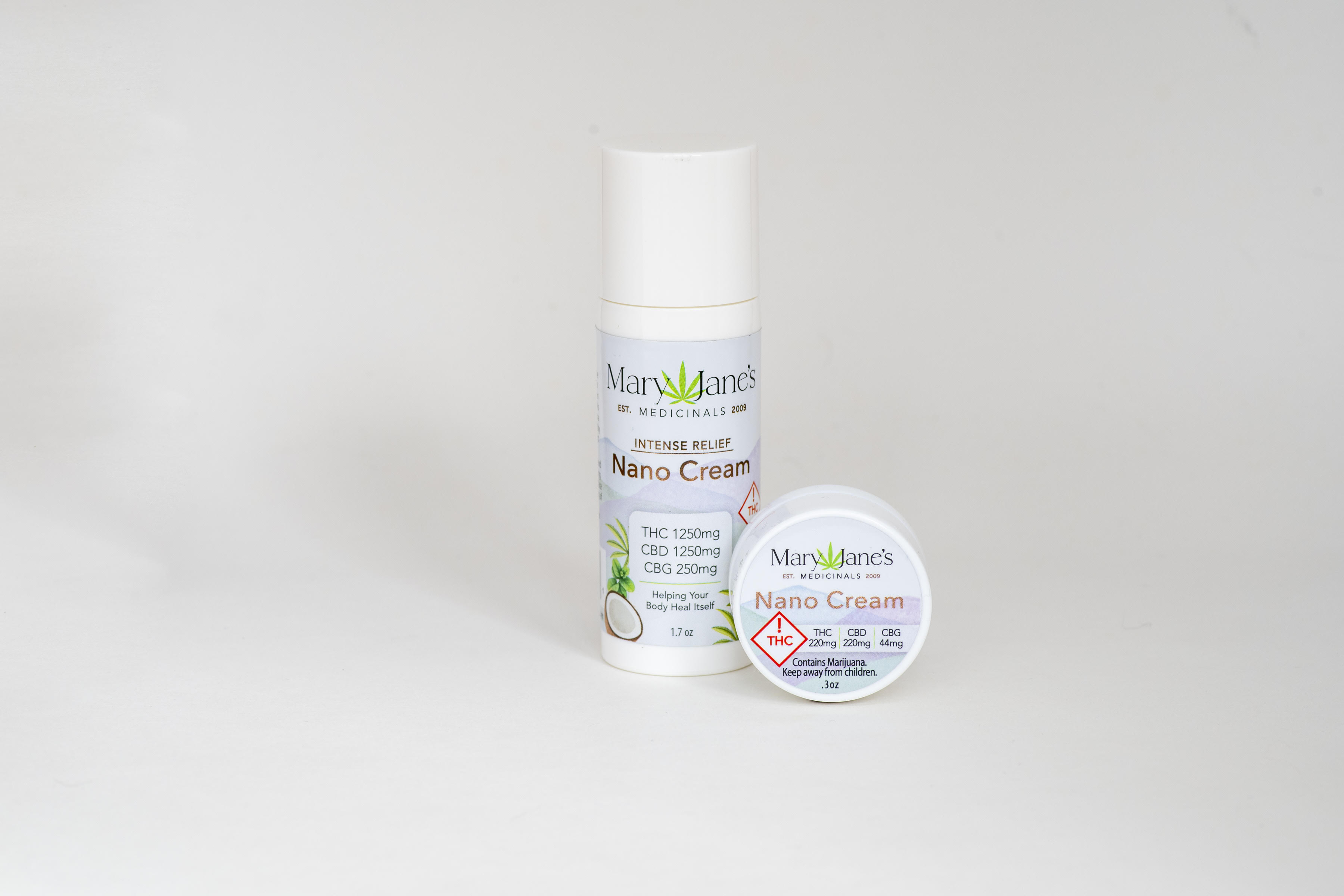 Mary Jane's Nano Cream Thc/1250mcbd/250mg (1.7 Gm)