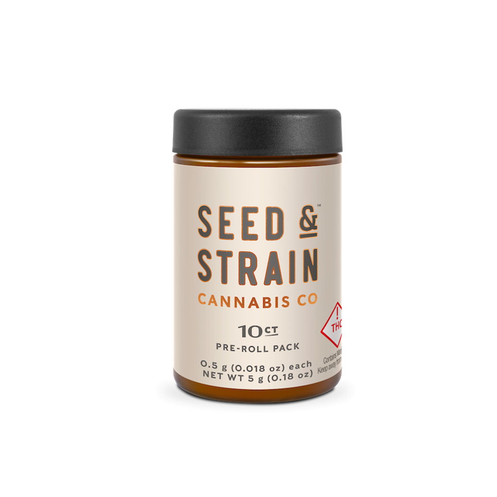 Seed & Strain .5g X 10-pack - 5g Pre-rolls